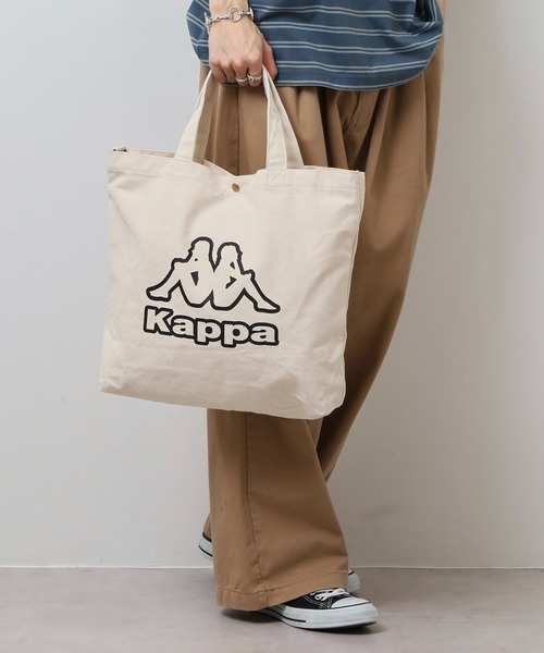 Kappa(カッパ)の「kappa ポイントプリント2WAYトートバッグ(トートバッグ・メンズ・ミント/ラベンダー/アイボリー・FREE)」の19枚目の写真