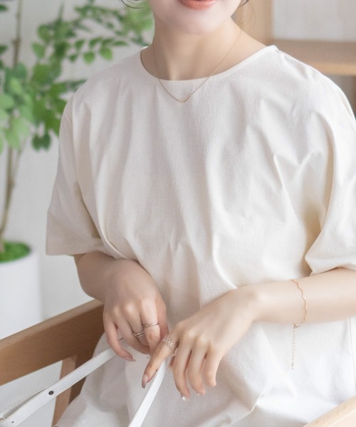 Howdy Marie(ハウディ―マリー)の「【UVカット・吸水速乾・ストレッチ】Howdy Marie バックタックプルオーバー(Tシャツ/カットソー・レディース・ブラック/ベージュ/ブルー・L/M)」の21枚目の写真