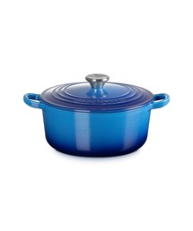 Le Creuset（ルクルーゼ）の「ココット・ロンド 22cm アズールブルー (シルバーツマミ)（鍋/フライパン・メンズ）」