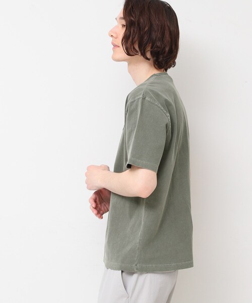 Dessin（デッサン）の「【ユニセックス・洗える】ピグメントTシャツ（Tシャツ/カットソー・レディース・チャコールグレー/カーキ/ピンク系・00/01/02/03/04）」の8枚目の写真