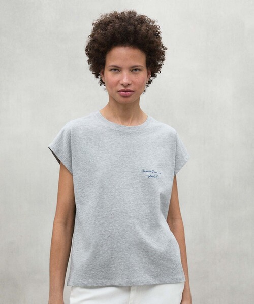 ECOALF(エコアルフ)の「NAMUR BECAUSE Tシャツ / NAMURALF T-SHIRT WOMAN(Tシャツ/カットソー・レディース・グレー/ホワイト/ベージュ系その他2・FREE)」の1枚目の写真