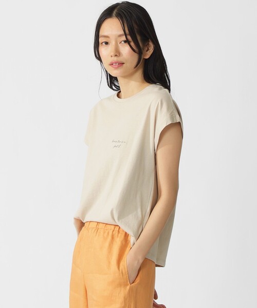 ECOALF(エコアルフ)の「NAMUR BECAUSE Tシャツ / NAMURALF T-SHIRT WOMAN(Tシャツ/カットソー・レディース・グレー/ホワイト/ベージュ系その他2・FREE)」の8枚目の写真