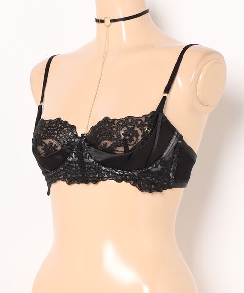 LINGERIEAM(ランジェリアム)の「アイラッシュコード キューティーアップブラ(ブラジャー・レディース・ブラック/ピンク・S/M)」の10枚目の写真