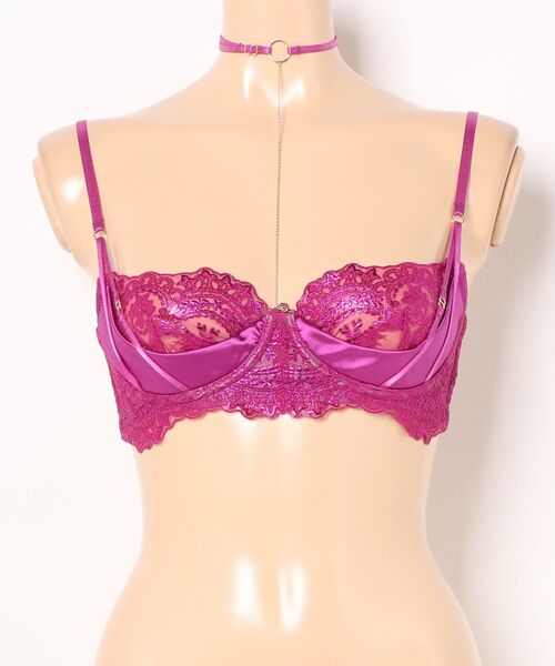 LINGERIEAM(ランジェリアム)の「アイラッシュコード キューティーアップブラ(ブラジャー・レディース・ブラック/ピンク・S/M)」の13枚目の写真