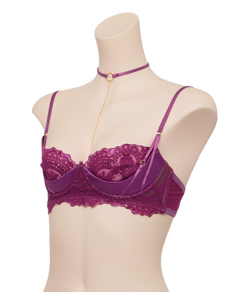 LINGERIEAM(ランジェリアム)の「アイラッシュコード キューティーアップブラ(ブラジャー・レディース・ブラック/ピンク・S/M)」の3枚目の写真