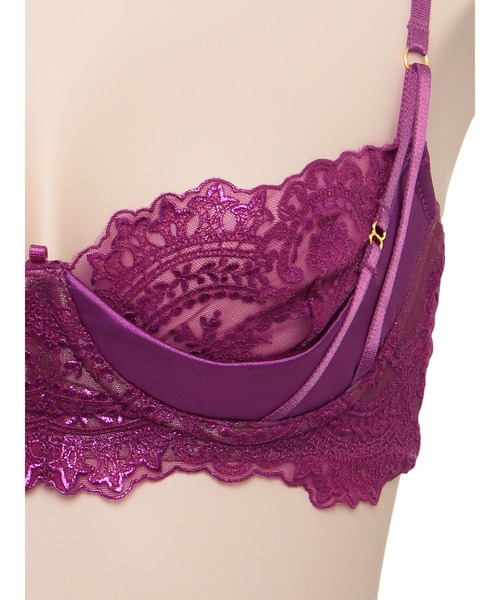 LINGERIEAM(ランジェリアム)の「アイラッシュコード キューティーアップブラ(ブラジャー・レディース・ブラック/ピンク・S/M)」の6枚目の写真