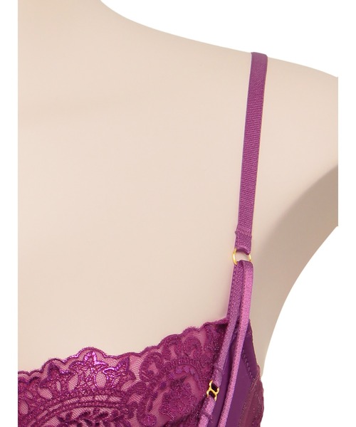 LINGERIEAM(ランジェリアム)の「アイラッシュコード キューティーアップブラ(ブラジャー・レディース・ブラック/ピンク・S/M)」の7枚目の写真