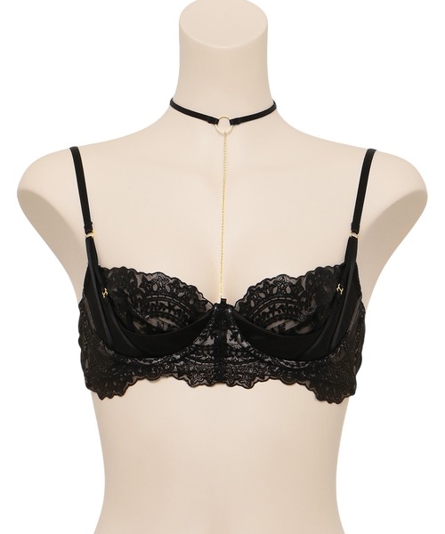 LINGERIEAM(ランジェリアム)の「アイラッシュコード キューティーアップブラ(ブラジャー・レディース・ブラック/ピンク・S/M)」の16枚目の写真