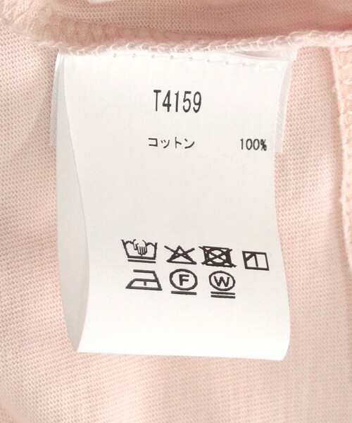 GANNI（ガニー）の「GANNI/ガニー Basic Jersey Bunny Raglan T / T4159 / フレンチスリーブ フロントプリントTシャツ（Tシャツ/カットソー・レディース・ピンク・MEDIUM/SMALL）」の5枚目の写真