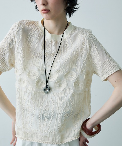 ボーホー刺繍プルオーバー（シャツ/ブラウス）｜Trish