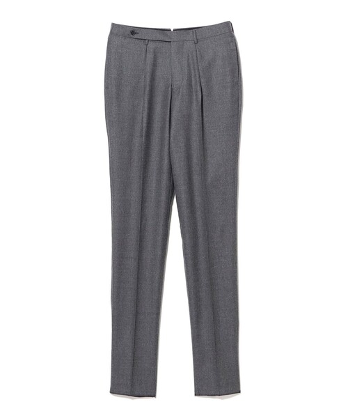 BEAMS F（ビームスエフ）の「ウール サキソニー 1プリーツ スラックス（その他パンツ・メンズ・グレー/チャコールグレー・42/44/46/48/50/52）」の2枚目の写真