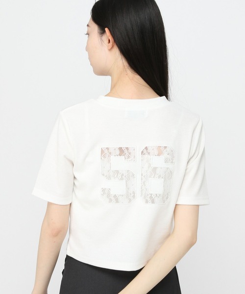 3.3 Field Trip （3.3フィールドトリップ）の「3.3 Field Trip／バックレースナンバーT（Tシャツ/カットソー・レディース・ホワイト/ブラック・FREE）」の8枚目の写真