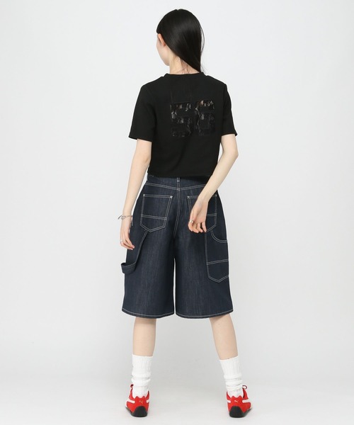 3.3 Field Trip （3.3フィールドトリップ）の「3.3 Field Trip／バックレースナンバーT（Tシャツ/カットソー・レディース・ホワイト/ブラック・FREE）」の12枚目の写真
