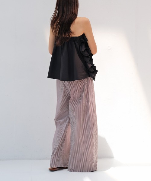 AKTE（アクテ）の「フリルティアードブラウス（シャツ/ブラウス・レディース・ブラック/アイボリー・FREE）」の6枚目の写真