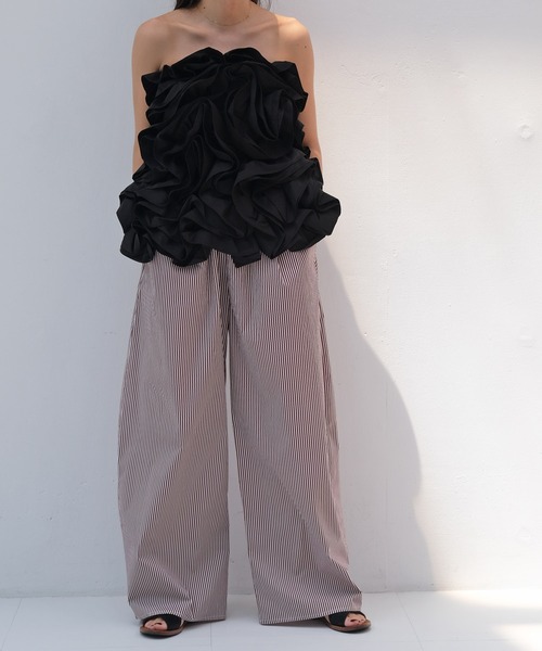 AKTE（アクテ）の「フリルティアードブラウス（シャツ/ブラウス・レディース・ブラック/アイボリー・FREE）」の10枚目の写真