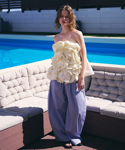 AKTE（アクテ）の「フリルティアードブラウス（シャツ/ブラウス・レディース・ブラック/アイボリー・FREE）」の21枚目の写真