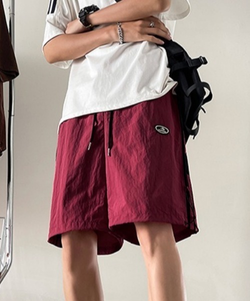 MGV(エムジーヴィー)の「サイドラインデザインハーフパンツ(その他パンツ・メンズ・グレー/ブラック/レッド・MEDIUM/LARGE/X-LARGE)」の15枚目の写真