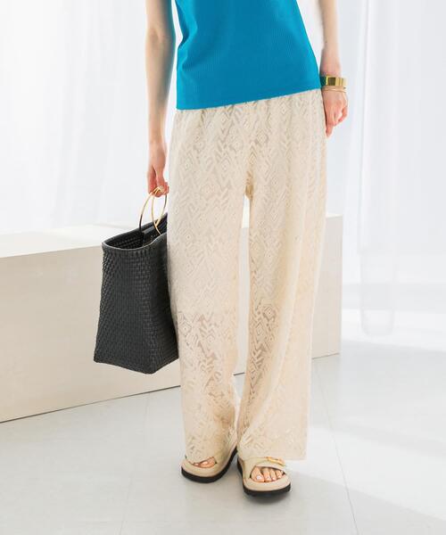 URBAN RESEARCH ROSSO WOMEN（アーバンリサーチ　ロッソ）の「レースパンツ（その他パンツ・レディース・ブラック/ホワイト・FREE）」の9枚目の写真