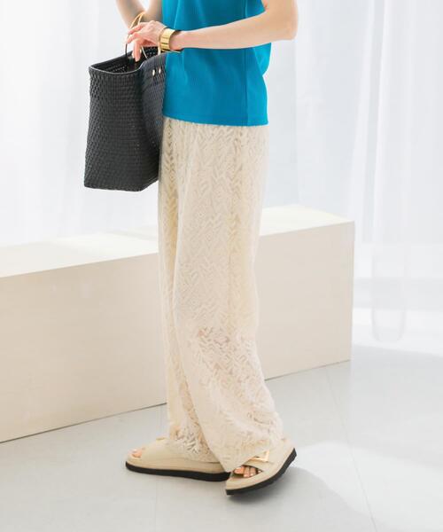 URBAN RESEARCH ROSSO WOMEN（アーバンリサーチ　ロッソ）の「レースパンツ（その他パンツ・レディース・ブラック/ホワイト・FREE）」の10枚目の写真