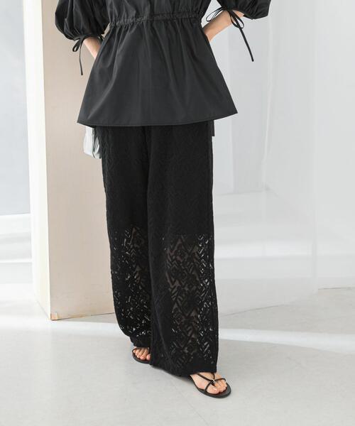 URBAN RESEARCH ROSSO WOMEN（アーバンリサーチ　ロッソ）の「レースパンツ（その他パンツ・レディース・ブラック/ホワイト・FREE）」の20枚目の写真