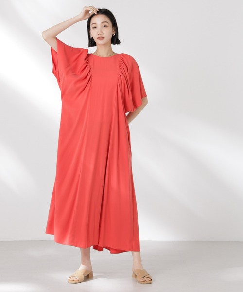 【元旦限定 SALE】きゃんナナ　ボリューム衿のファーワンピース Ｌ 1020.jpg