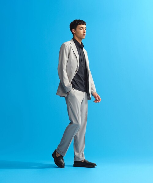 MACKINTOSH PHILOSOPHY(マッキントッシュ フィロソフィー)の「トロッター ウルトラライトトラウザーズ ナローサッカーストライプ(その他パンツ・メンズ・ダークネイビー・42/38/40/44)」の2枚目の写真