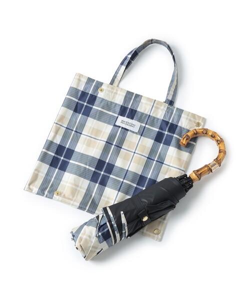 セール】ハウスチェックバンブーミニ傘（折りたたみ傘）｜MACKINTOSH