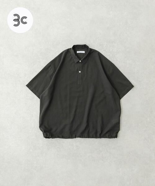 URBAN RESEARCH（アーバンリサーチ）の「『UR TECH DRYLUXE』高機能リネンポロシャツ（ポロシャツ・メンズ・バーガンディー/ベージュ/スミクロ・MEDIUM/LARGE）」の2枚目の写真