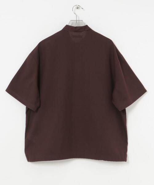 URBAN RESEARCH（アーバンリサーチ）の「『UR TECH DRYLUXE』高機能リネンポロシャツ（ポロシャツ・メンズ・バーガンディー/ベージュ/スミクロ・MEDIUM/LARGE）」の8枚目の写真