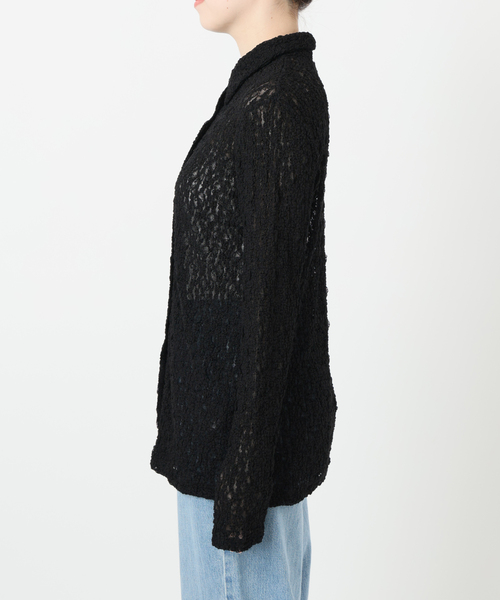 IENA LA BOUCLE（イエナラブークル）の「IENA LA BOUCLE ストレッチレースシャツ（シャツ/ブラウス・レディース・ホワイト/ブラック・FREE）」の19枚目の写真