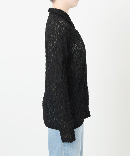 IENA LA BOUCLE（イエナラブークル）の「IENA LA BOUCLE ストレッチレースシャツ（シャツ/ブラウス・レディース・ホワイト/ブラック・FREE）」の21枚目の写真