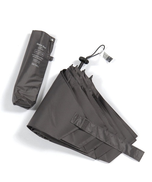 GLOBAL WORK（グローバルワーク）の「クイックシャットライト晴雨兼用傘55cm/580191（折りたたみ傘・レディース・オフホワイト/ライトブルー/グレー・FREE）」の6枚目の写真