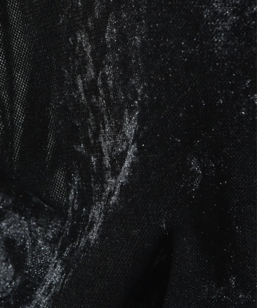 INTERPLANET（インタープラネット）の「シアーベロア５分袖プルオーバー（Tシャツ/カットソー・レディース・ブラック/オフホワイト/ブラウン・FREE）」の22枚目の写真