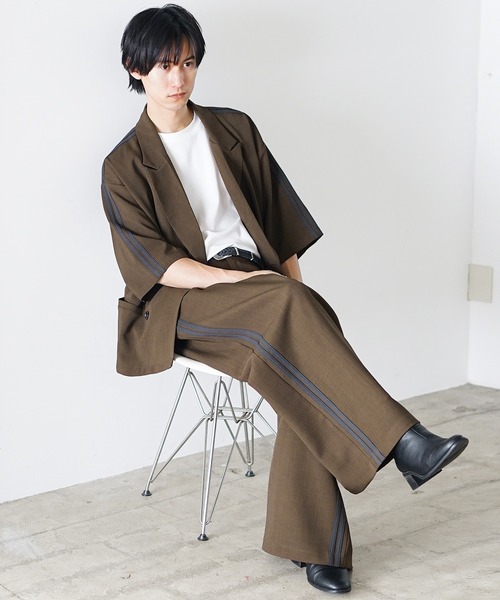 セール】【MinoriTY】ダブルテーラードジャケットセットアップ