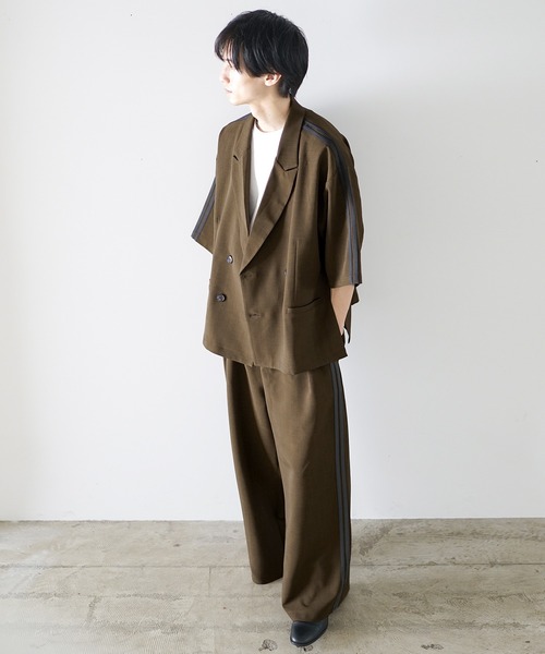 mfpen 20SS セットアップ ダブル テーラード ジャケット スラックス mfpen 20SS セットアップ ダブル テーラード ジャケット スラックス