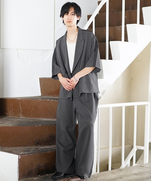 mfpen 20SS セットアップ ダブル テーラード ジャケット スラックス mfpen 20SS セットアップ ダブル テーラード ジャケット スラックス