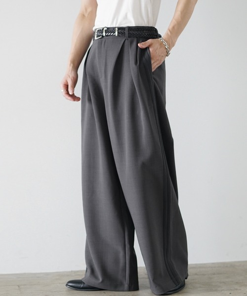 MinoriTY(マイノリティ)の「【MinoriTY】ダブルテーラードジャケットセットアップ ジャケット+スラックス2点セット メンズ 夏服(セットアップ・メンズ・チャコール/ブラウン/ブラック・S/L/M)」の14枚目の写真