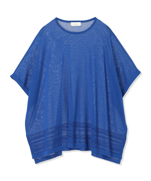 A/C DESIGN BY ALPHA CUBIC（エーシーデザインバイアルファキュービック）の「【接触冷感・洗濯可能】裾透かし編みサマーニットプルオーバー（ニット/セーター・レディース・オフホワイト/ブルー/ブラック・M/L）」の22枚目の写真