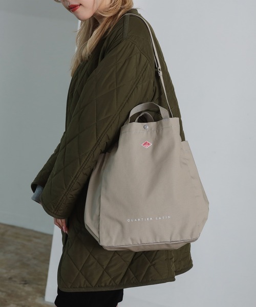 DANTON（ダントン）の「【WEB限定】DANTON / CANVAS 2WAY TOTE BAG〈QUARTIER LATIN〉（トートバッグ・レディース・ブラック/ベージュ・ONE SIZE）」の18枚目の写真