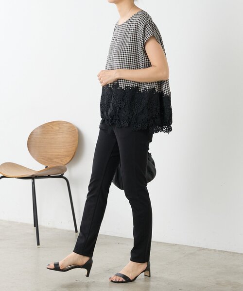BEARDSLEY（ビアズリー）の「コットンパギンス（その他パンツ・レディース・ダークブラウン/ブラック・1/0/2）」の6枚目の写真
