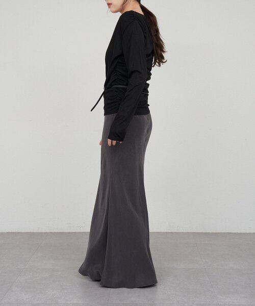 SHENERY（シーナリー）の「ニュアンスマーメイドスカート（スカート・レディース・オフホワイト/チャコールグレー/ボルドー/ピンク・36/38）」の21枚目の写真