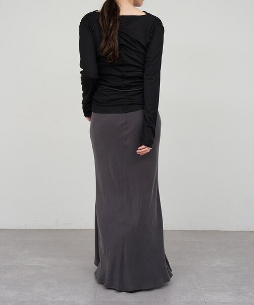 SHENERY（シーナリー）の「ニュアンスマーメイドスカート（スカート・レディース・オフホワイト/チャコールグレー/ボルドー/ピンク・36/38）」の22枚目の写真