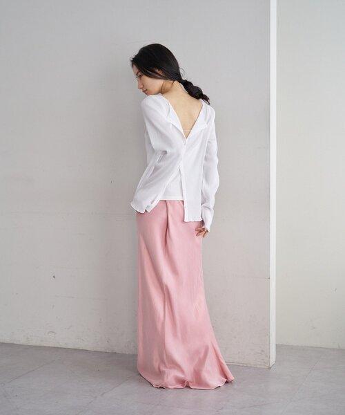 SHENERY（シーナリー）の「ニュアンスマーメイドスカート（スカート・レディース・オフホワイト/チャコールグレー/ボルドー/ピンク・36/38）」の10枚目の写真