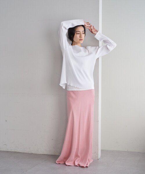 SHENERY（シーナリー）の「ニュアンスマーメイドスカート（スカート・レディース・オフホワイト/チャコールグレー/ボルドー/ピンク・36/38）」の11枚目の写真