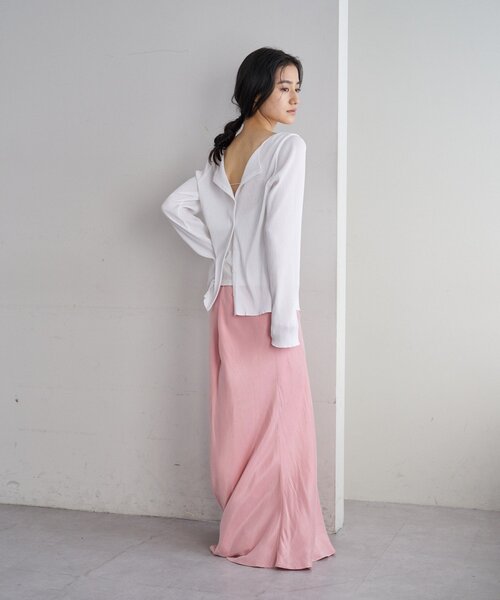 SHENERY（シーナリー）の「ニュアンスマーメイドスカート（スカート・レディース・オフホワイト/チャコールグレー/ボルドー/ピンク・36/38）」の13枚目の写真