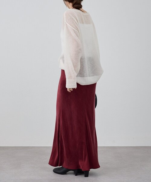 SHENERY（シーナリー）の「ニュアンスマーメイドスカート（スカート・レディース・オフホワイト/チャコールグレー/ボルドー/ピンク・36/38）」の5枚目の写真