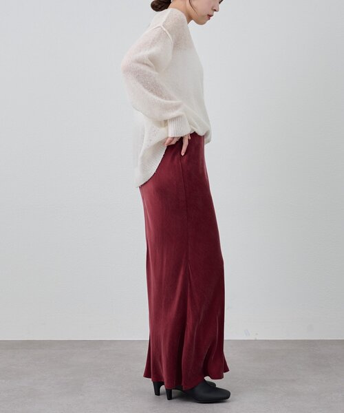 SHENERY（シーナリー）の「ニュアンスマーメイドスカート（スカート・レディース・オフホワイト/チャコールグレー/ボルドー/ピンク・36/38）」の6枚目の写真