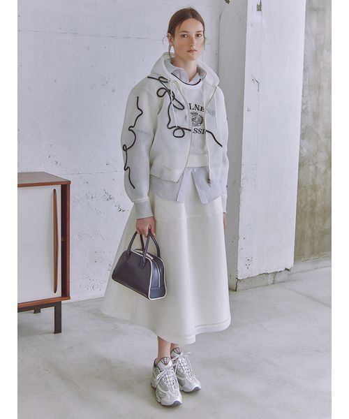 emmi（エミ）の「フェイクレザーパイピングボストンバッグ（ボストンバッグ・レディース・ネイビー/ブラウン/オリーブ・F）」の5枚目の写真