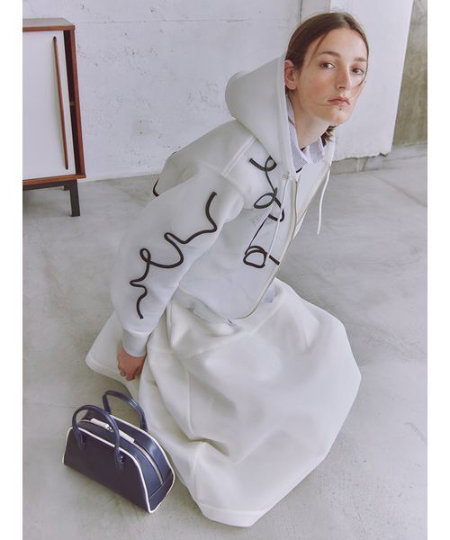 emmi（エミ）の「フェイクレザーパイピングボストンバッグ（ボストンバッグ・レディース・ネイビー/ブラウン/オリーブ・F）」の6枚目の写真