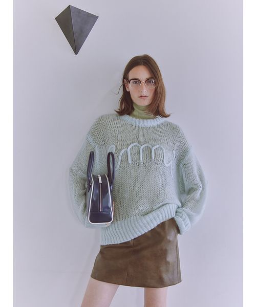 emmi（エミ）の「フェイクレザーパイピングボストンバッグ（ボストンバッグ・レディース・ネイビー/ブラウン/オリーブ・F）」の11枚目の写真